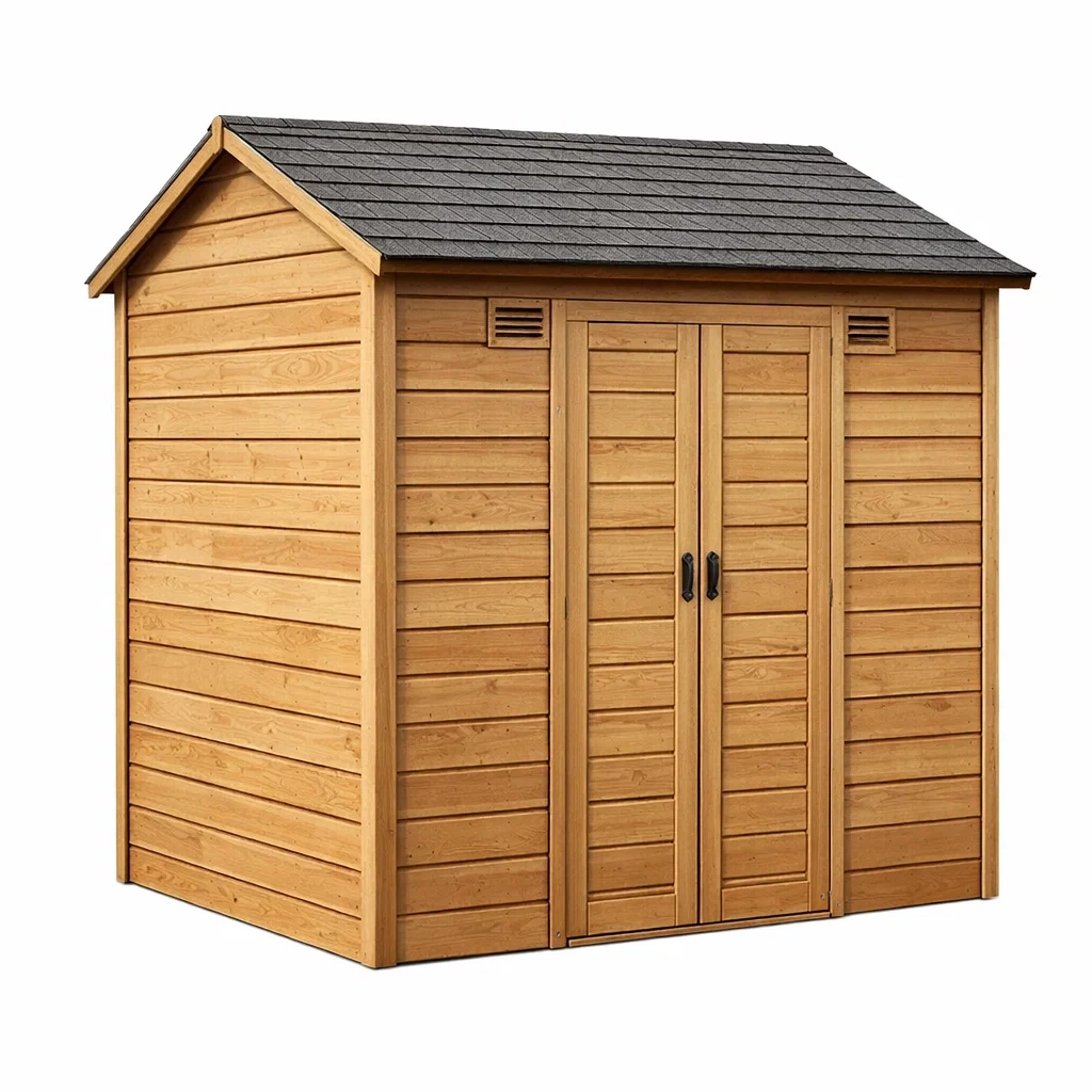 Gartenhaus Fichtenholz Naturbraun 200x150x180 cm