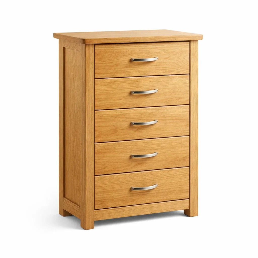 Kommode Eiche mit 5 Schubladen