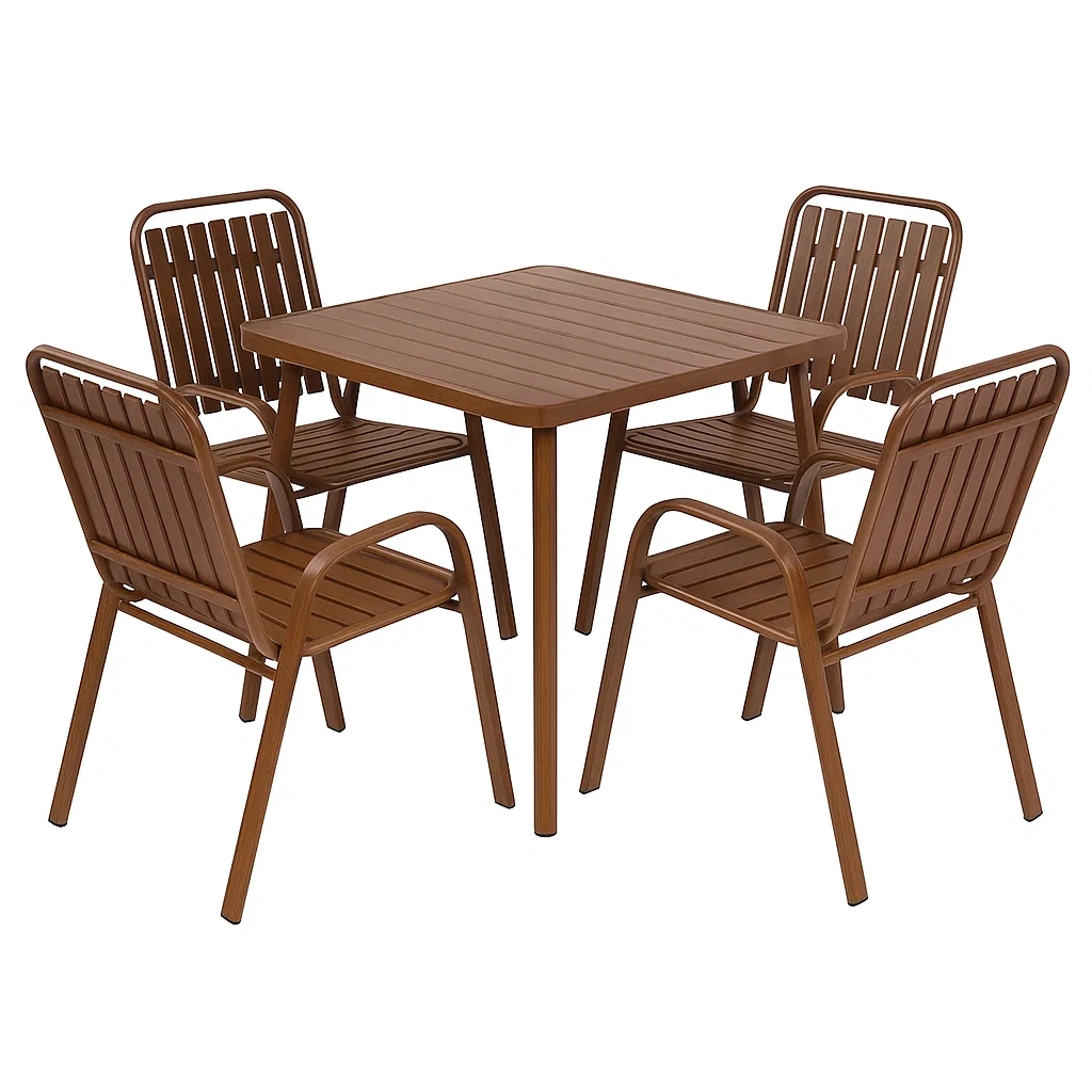 Mobilier d'extérieur,Ensemble table à manger et chaise - furnimosaic