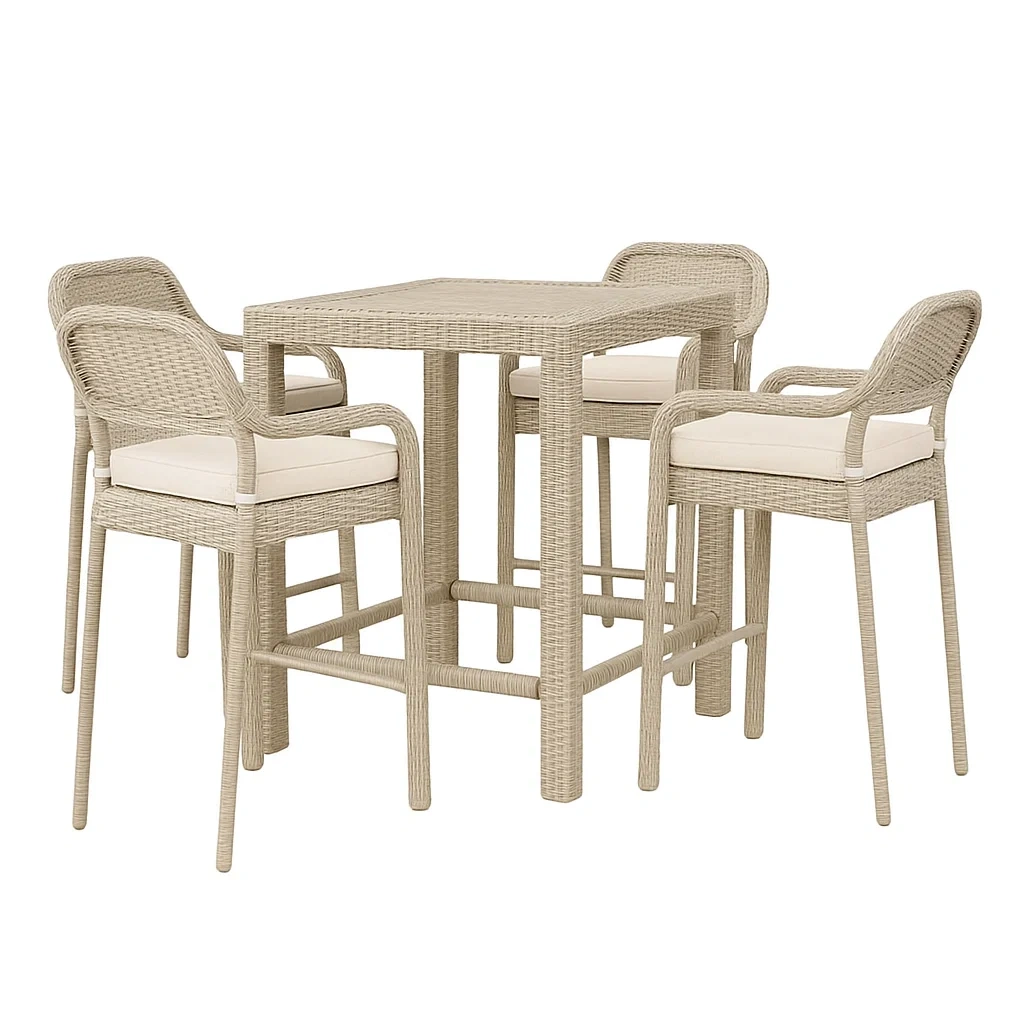 Mobilier d'extérieur,Ensemble table et chaise de bar - furnimosaic