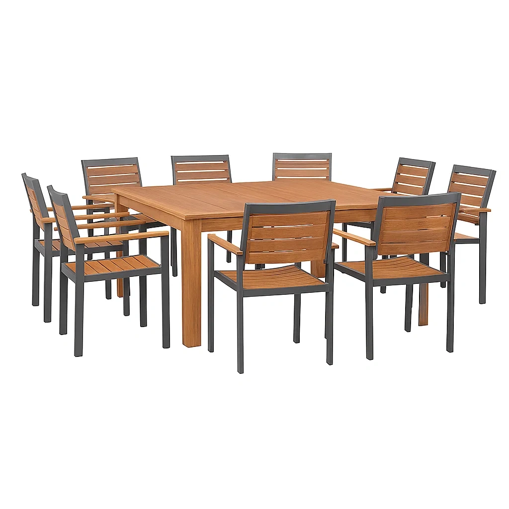 Mobilier d'extérieur,Ensemble table à manger et chaise - furnimosaic