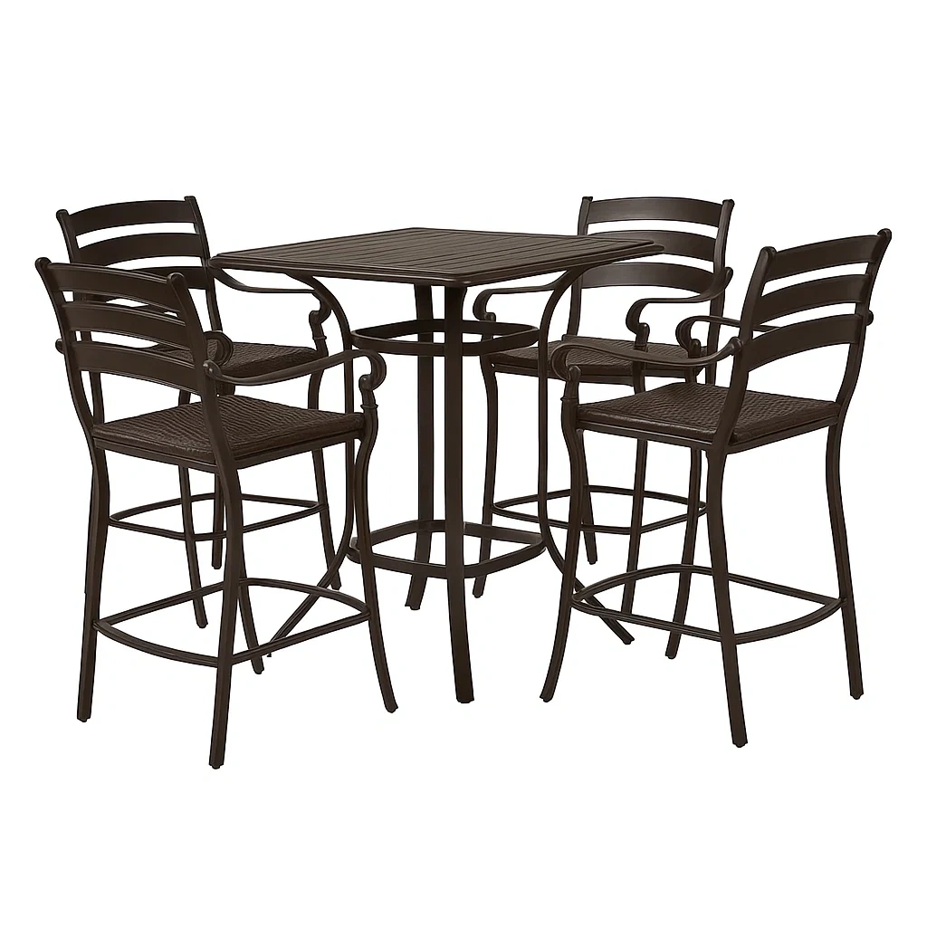 Mobilier d'extérieur,Ensemble table et chaise de bar - furnimosaic