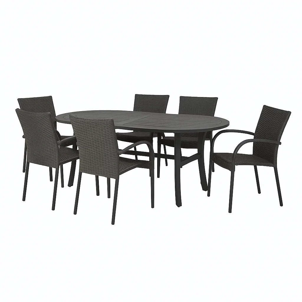 Mobilier d'extérieur,Ensemble table à manger et chaise - furnimosaic