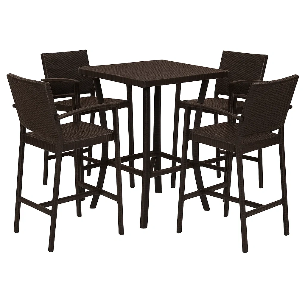 Mobilier d'extérieur,Ensemble table et chaise de bar - furnimosaic