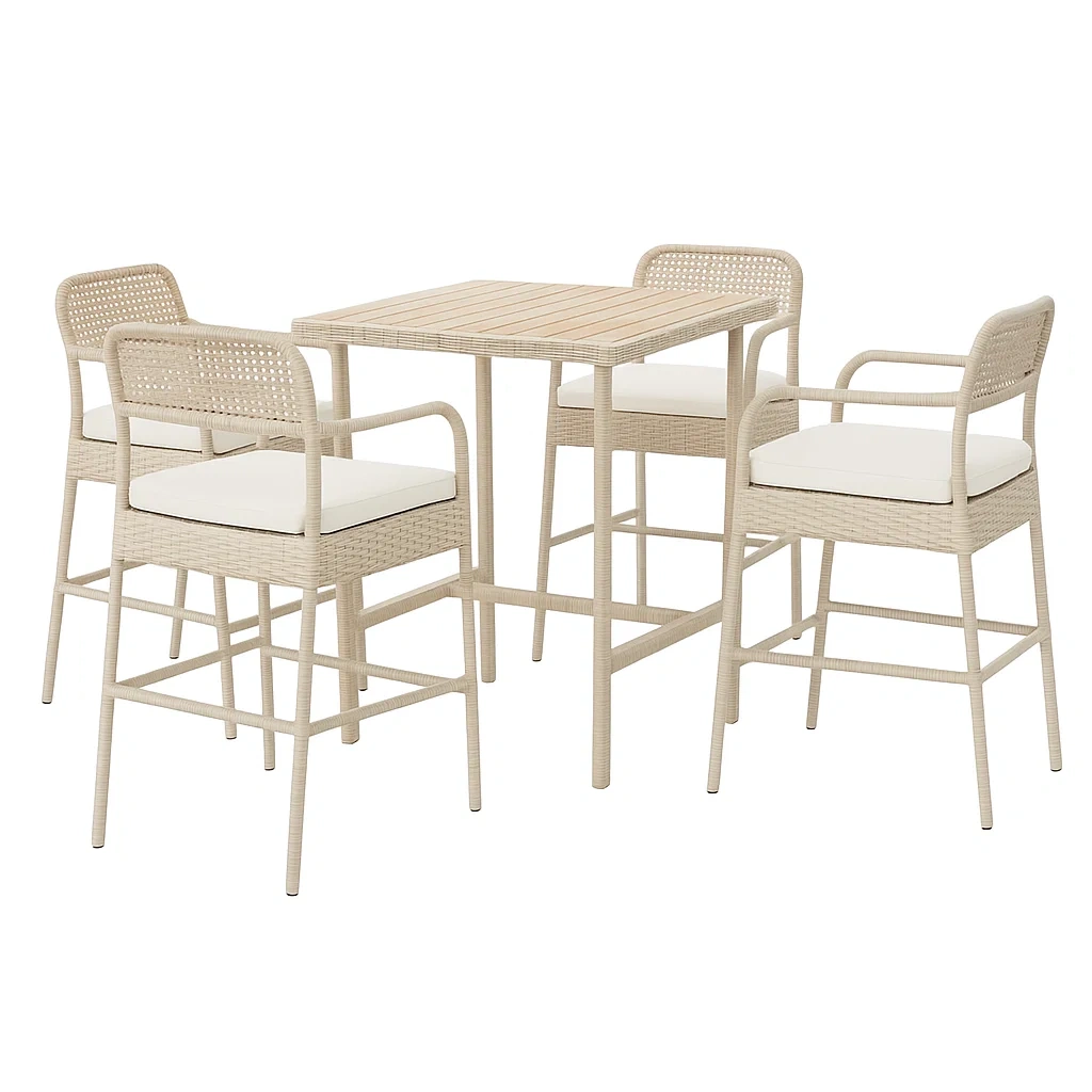 Mobilier d'extérieur,Ensemble table et chaise de bar - furnimosaic