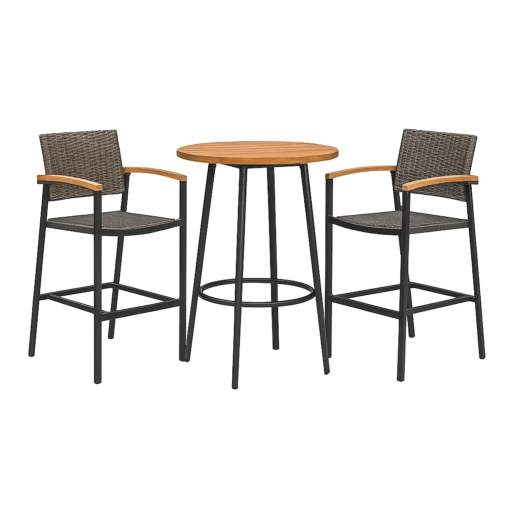 Mobilier d'extérieur,Ensemble table et chaise de bar - furnimosaic