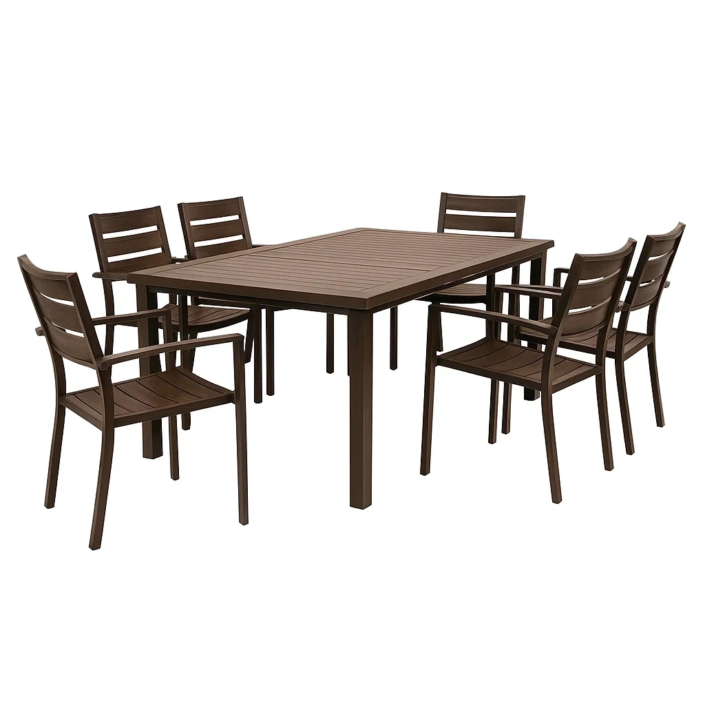 Mobilier d'extérieur,Ensemble table à manger et chaise - furnimosaic