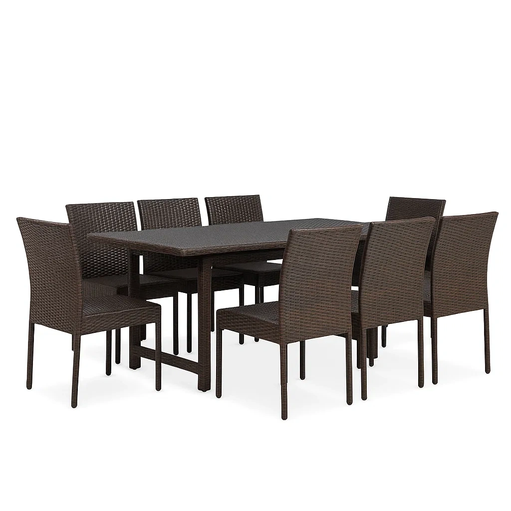 Mobilier d'extérieur,Ensemble table à manger et chaise - furnimosaic