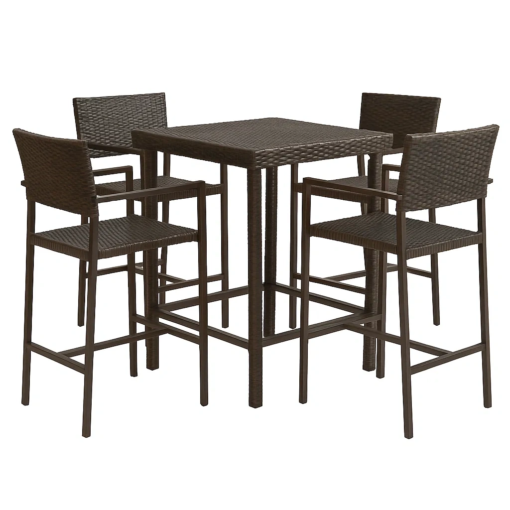 Mobilier d'extérieur,Ensemble table et chaise de bar - furnimosaic