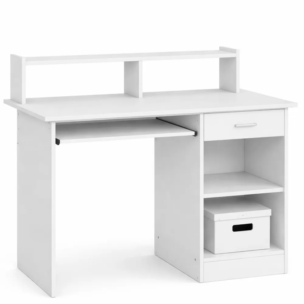 Bureau avec tiroir et étagères