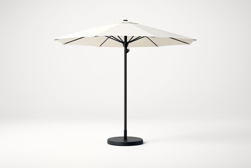 Ombrellone da Giardino Rotondo in Alluminio e Poliestere Crema-Decorlivingx