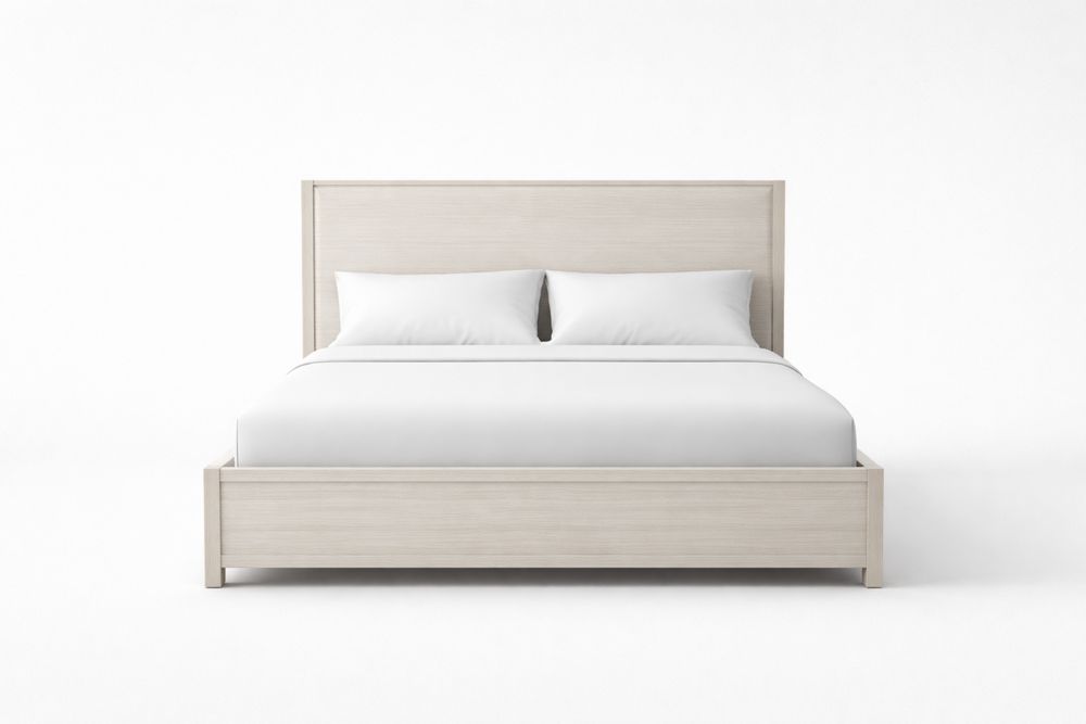 Lit Double en Bois Chêne Clair 160x200 cm(l x L)-Sandelino