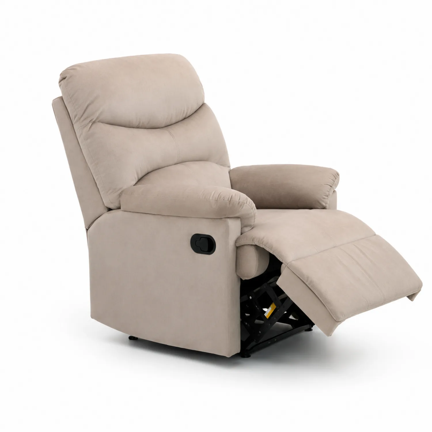 Fauteuil relax tissu beige