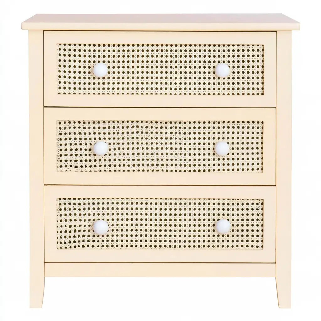 Credenza bianca e marrone