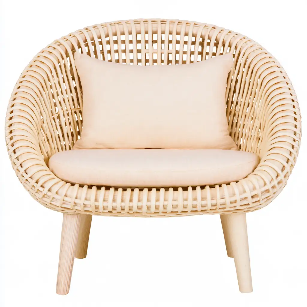 Poltrona beige e rosa