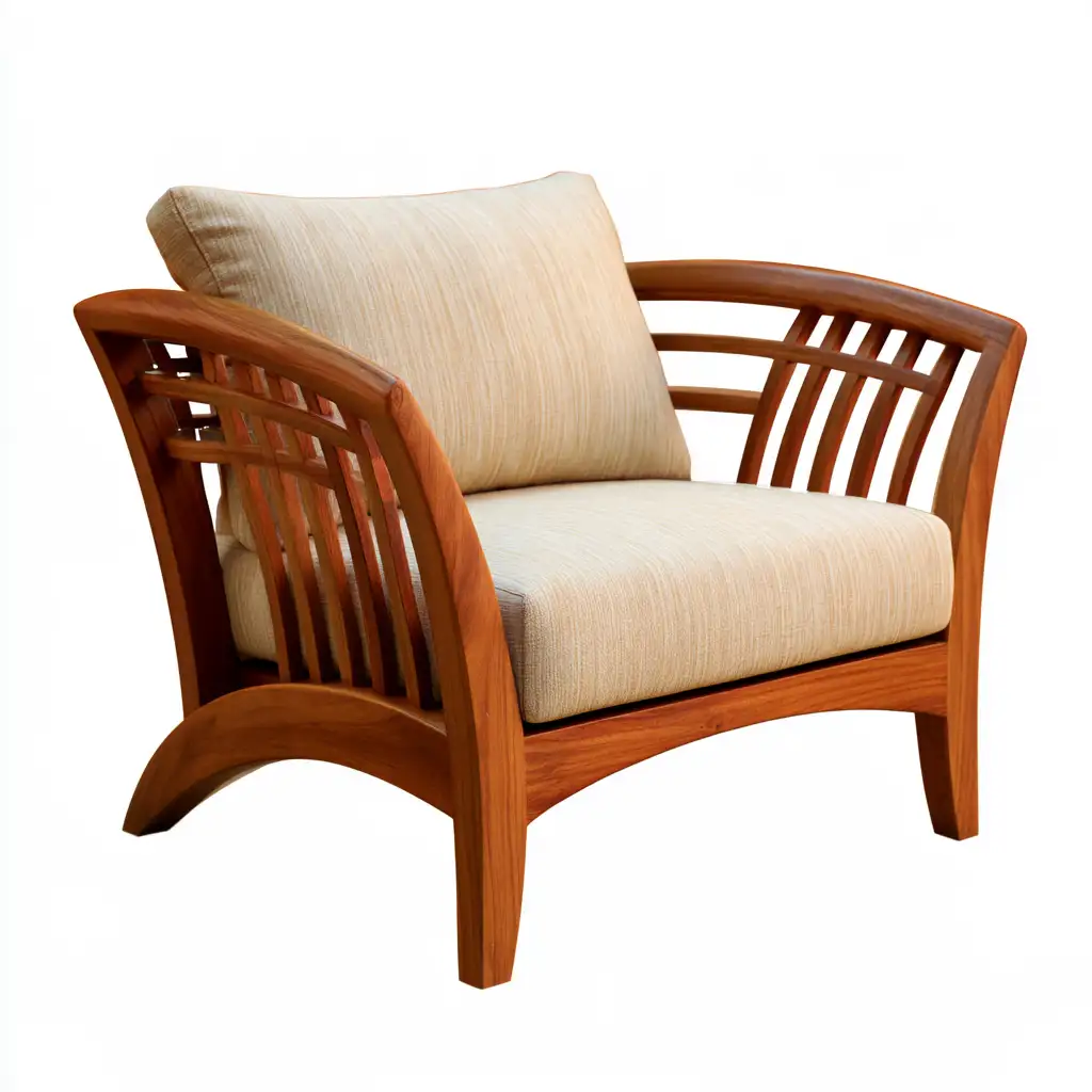 Poltrona marrone e beige